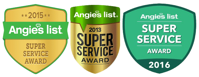 Angie's List 2013 & 2015 Super Service Award