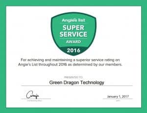 We Won the Angie’s List 2016 Super Service Award!